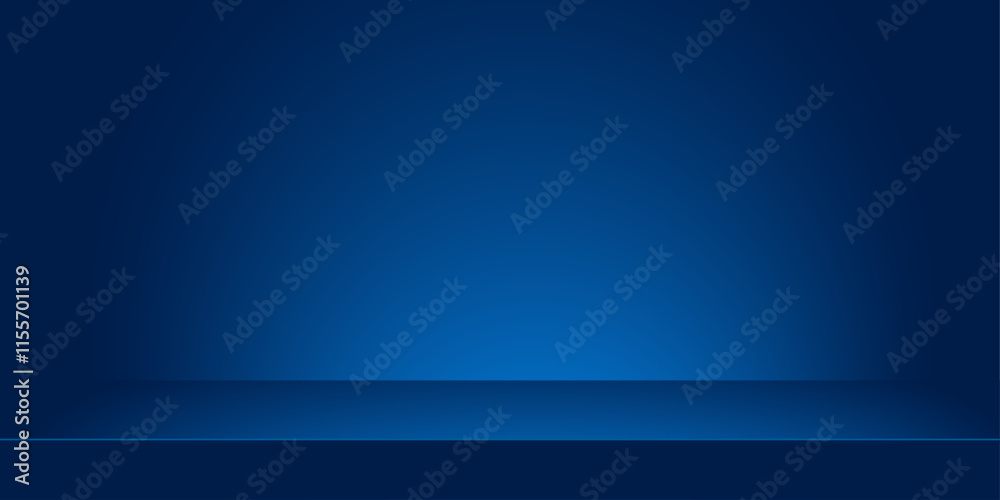 Obraz premium blue stage background for product presentation, empty photo studio 