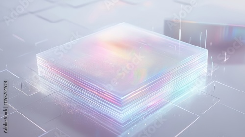 Futuristic Digital Holographic Design for Reports