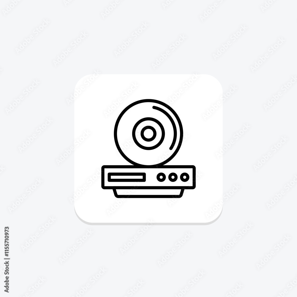 Dvd Case line icon , vector, pixel perfect, illustrator file Dvd Case line icon , vector, pixel perfect, illustrator file