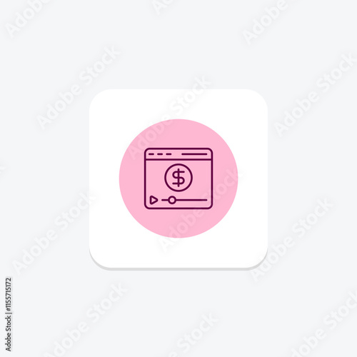 Video Monetizatio pentaglow , vector, pixel perfect, illustrator file