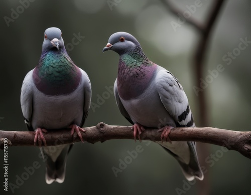 pigeon on the branch, pigeon on the tree photo