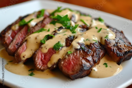 Homemade Bavette Steak Dinner Idea photo