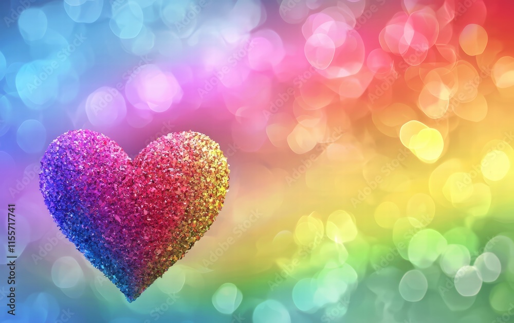 Saint Valentines Day rainbow background Saint Valentines Day rainbow background
