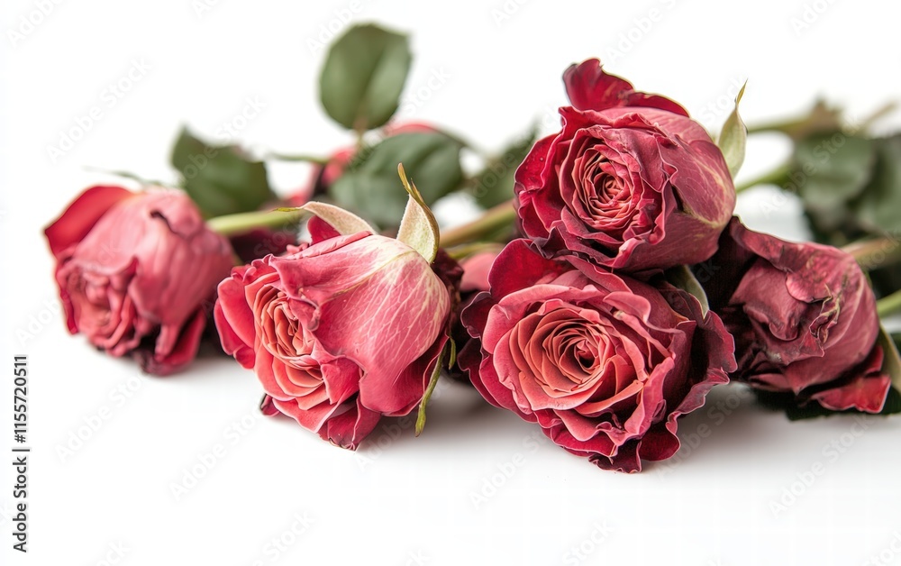 Fototapeta premium Saint Valentines Day white background