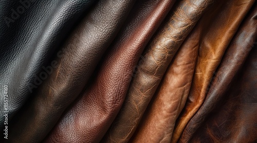 Luxurious Leather Textures: A Collection of Premium Hides photo