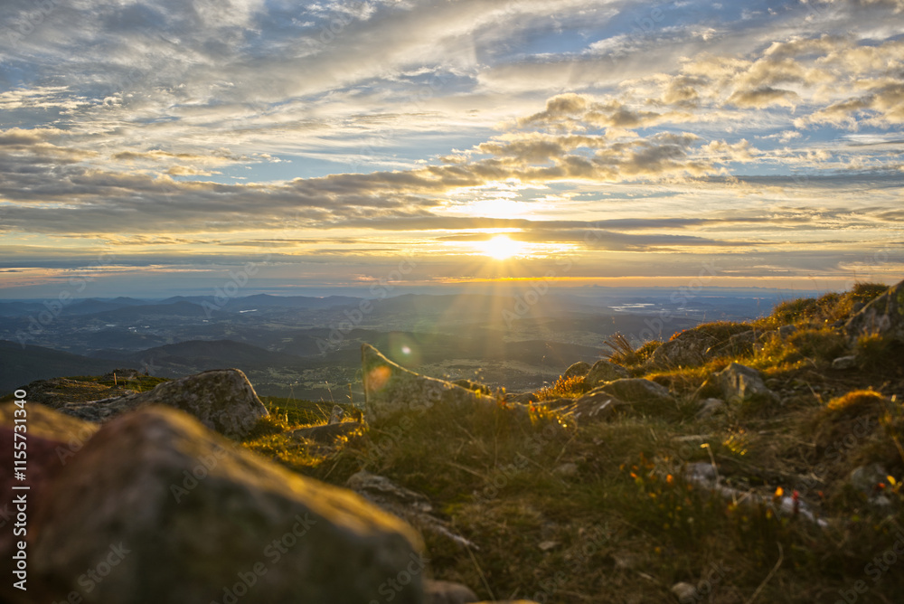 Sunrise in the mountains