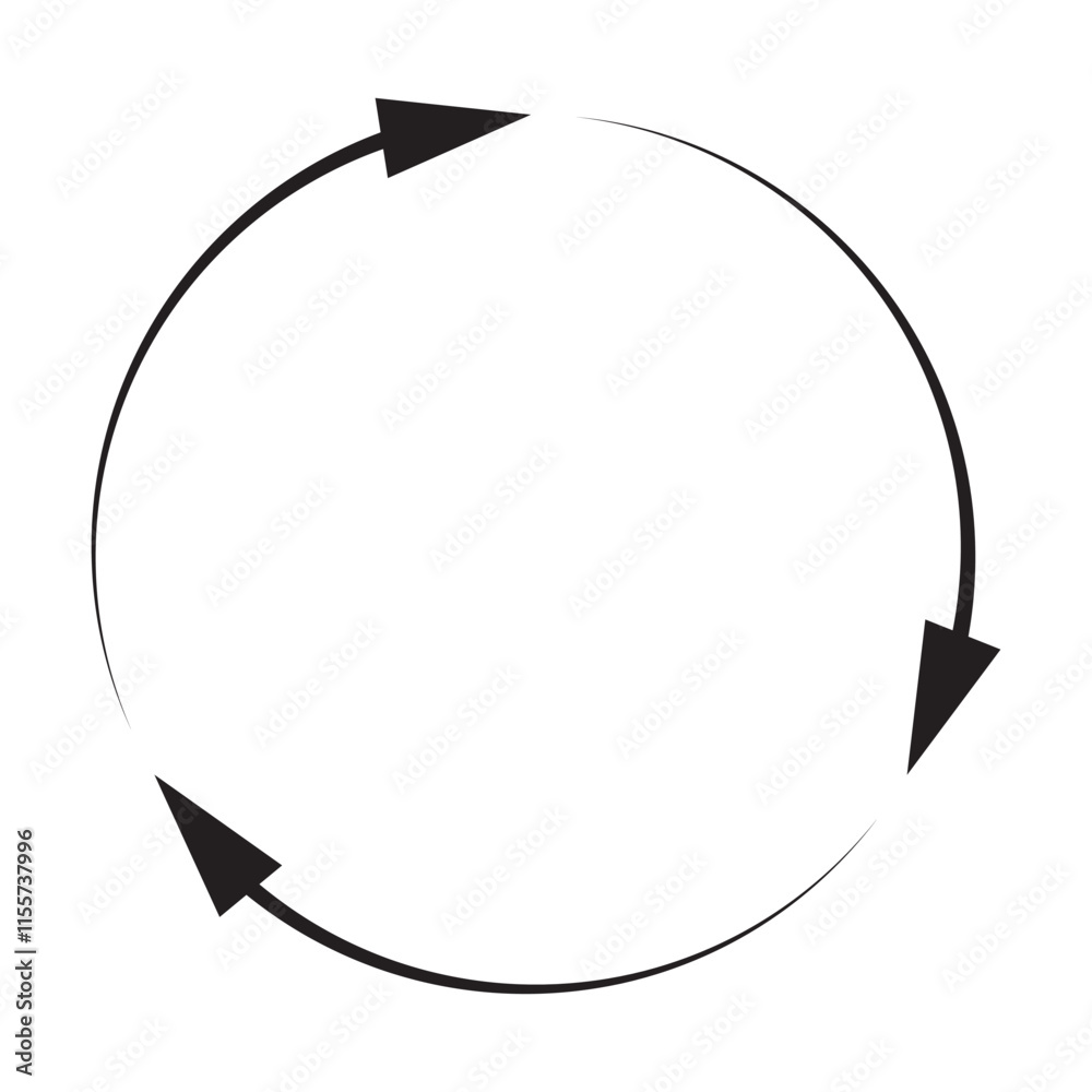 circle arrow icon set. circular arrow icon, refresh, reload arrow icon symbol sign, vector illustration. 