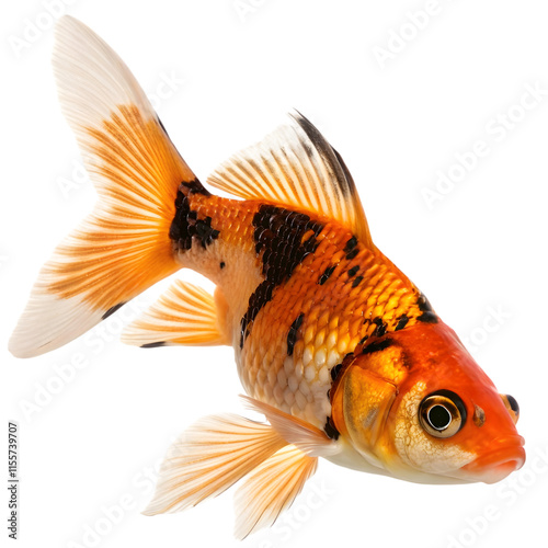 goldfish isolated on white