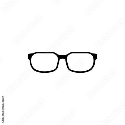 eye glasses icon, frame spectacles vector