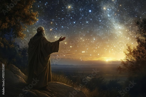 Promise of descendants as numerous as the stars in the night sky. Generative AI