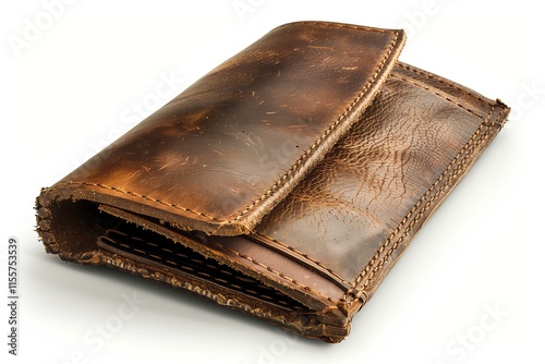 Stylish leather wallet showcasing craftsmanship and durability, perfect for daily use and organization. photo