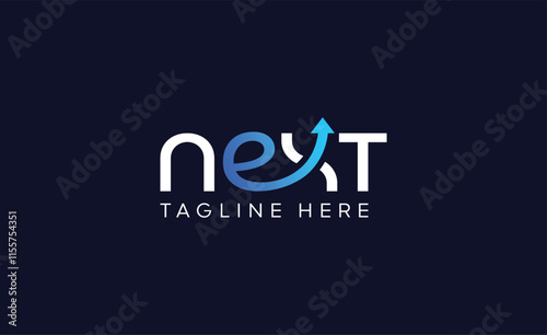 Next logo design, Next Level business startup vector logo design