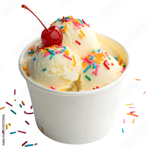 ice cream in a cup