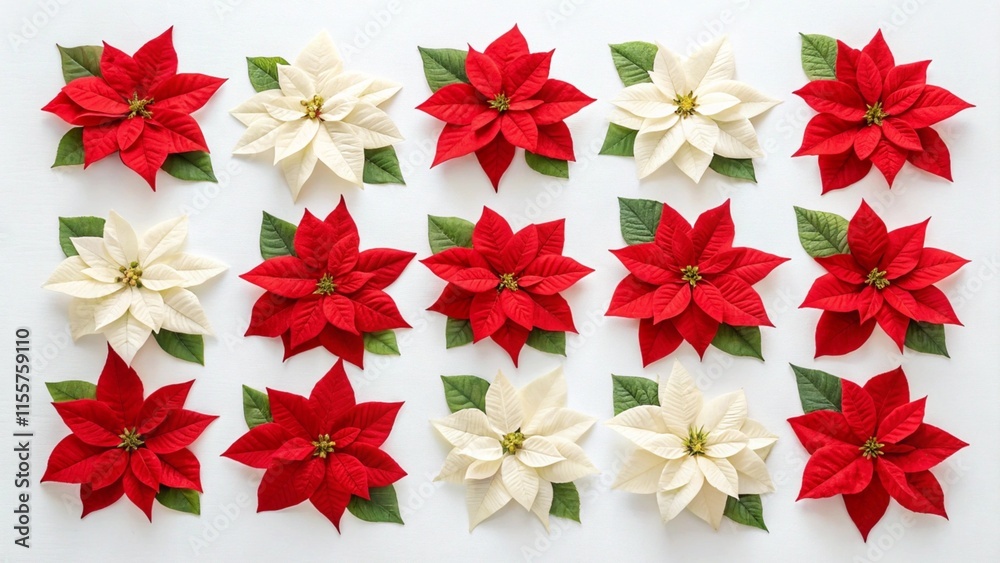 Obraz premium red and white flowers