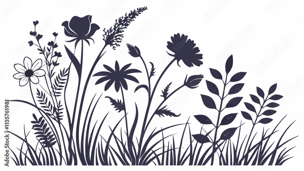 grass and flowers grass and flowers