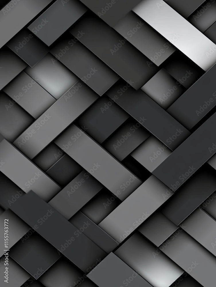 Minimalist Black Background with Abstract Layered Design Minimalist Black Background with Abstract Layered Design