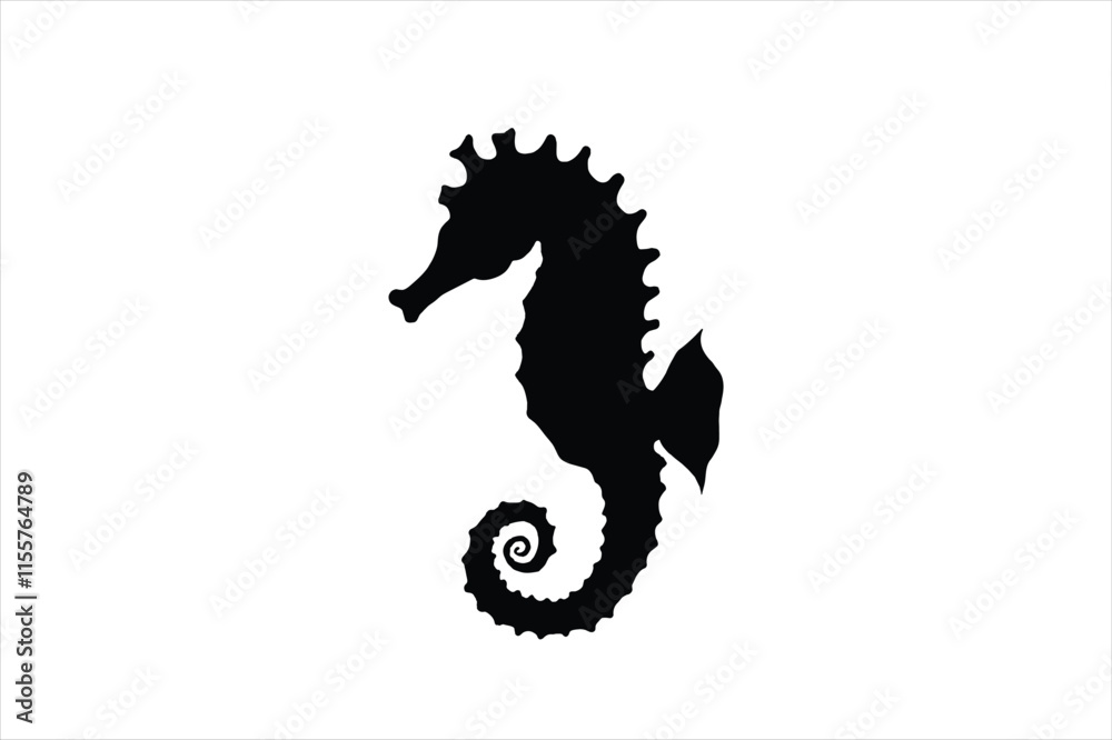 Sea horse hand drawn illustration on white background. se horse vector. Sea horse hand drawn illustration on white background. se horse vector.