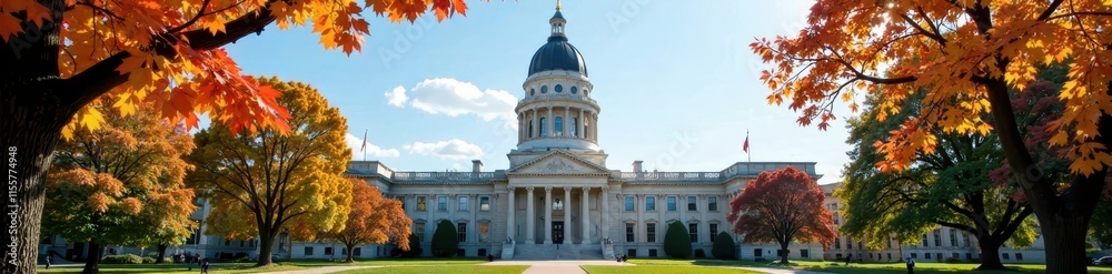 Obraz premium Hartford Capitol building, exterior view at day , landmark, Capitol