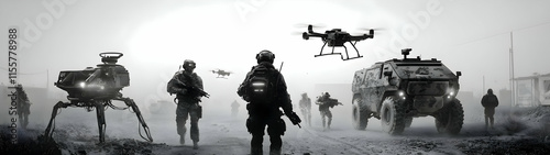 Modern Military Combat Simulation - Advanced Battlefield Strategy