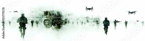 Modern Military Combat Simulation - Advanced Battlefield Strategy