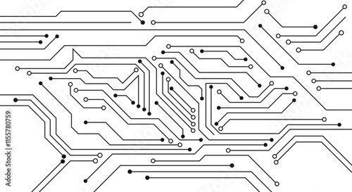 Circuit technology background with hi-tech digital data connection system and computer electronic design