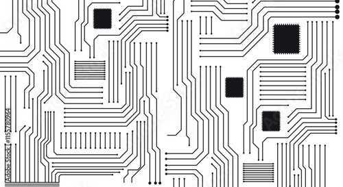 technology background with hi-tech digital data connection system and computer electronic design