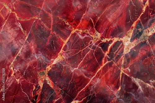  Crimson red marble pattern with white veins. Detailed photo textured background photo