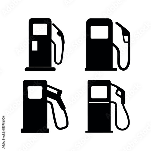 fuel silhouette vector icon design