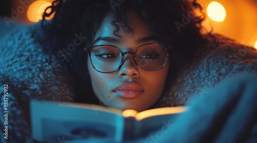 Mother and child enjoying story time together in a cozy living room