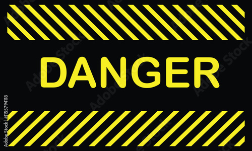 Warning yellow black diagonal stripes line. Safety stripe warning caution hazard danger road vector sign symbol. Vector illustration . EPS 20 . 