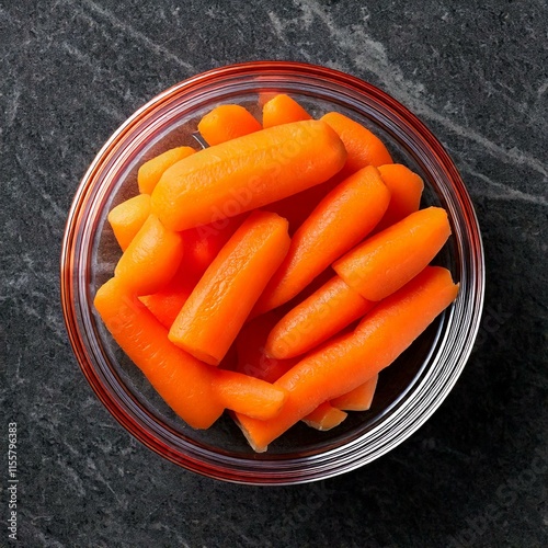 Obraz na płótnie carrots in a bowl w salonie
