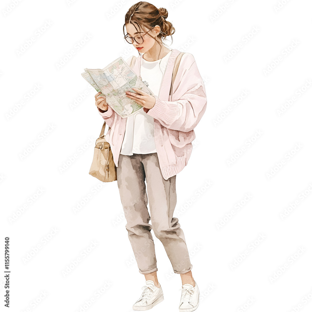 Romantic Spring Travel Clipart Vector Illustration Romantic Spring Travel Clipart Vector Illustration