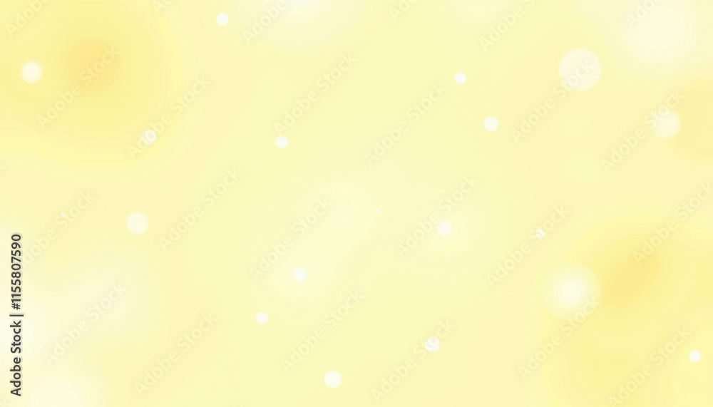 Soft pastel yellow background with glowing bokeh effects Soft pastel yellow background with glowing bokeh effects