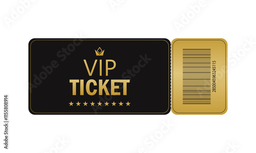 Cinema ticket isolated on white background.	
