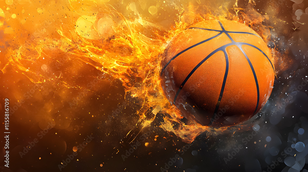 Fototapeta premium A basketball banner background design.