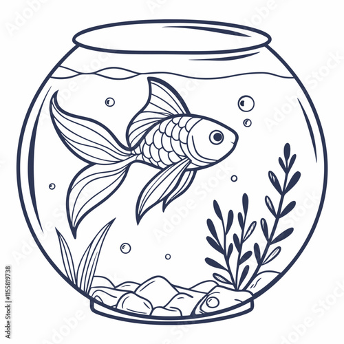 gold fish fishbowl glasses bowl water animal aquarium concept white tank swim underwater