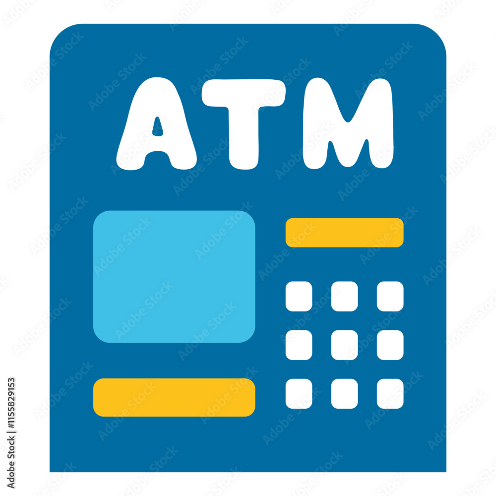ATM Machine Vector Illustration | Clipart Design ATM Machine Vector Illustration | Clipart Design