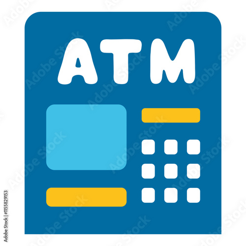 ATM Machine Vector Illustration | Clipart Design