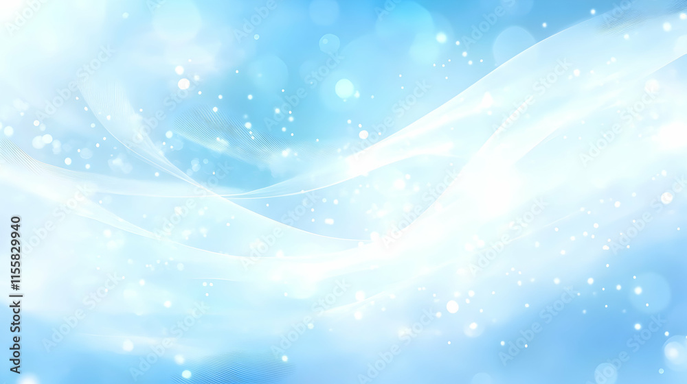 Abstract Blue Background Light, Waves, Sparkle, Bokeh, Soft, Glowing, Elegant, Design, Texture, Airy Abstract Blue Background Light, Waves, Sparkle, Bokeh, Soft, Glowing, Elegant, Design, Texture, Airy