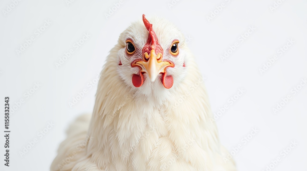 Fototapeta premium Close-Up Portrait of a Chicken