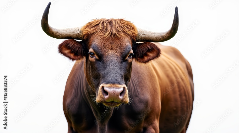 Powerful Bull Portrait Powerful Bull Portrait