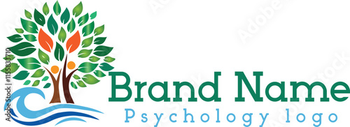 Illustration of a woman's face in conjunction with a tree. Logo for counselling practice