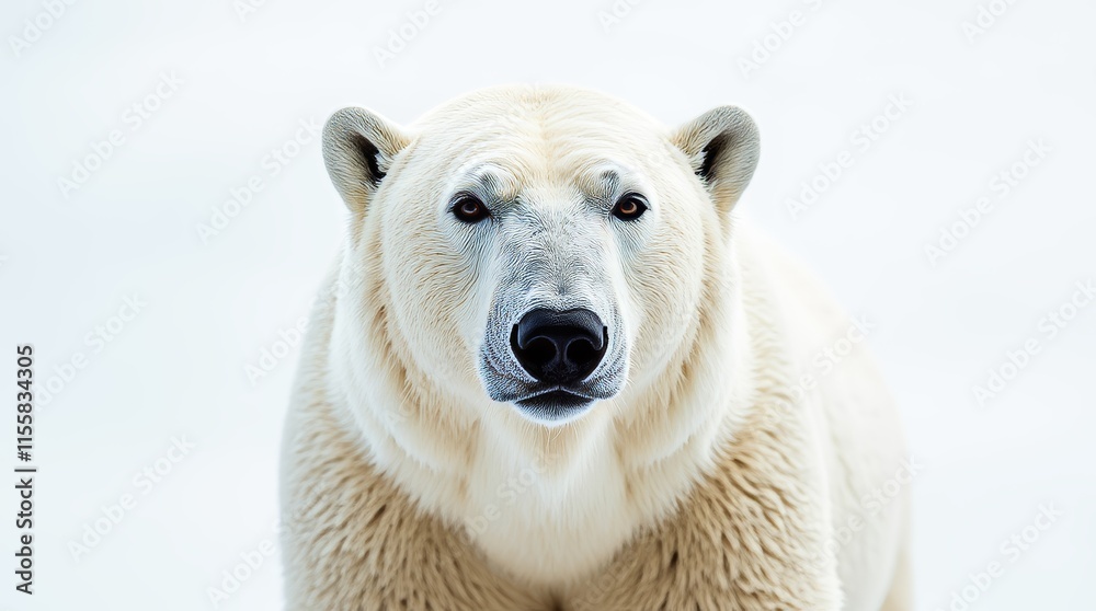 Close-up Portrait of a Polar Bear Close-up Portrait of a Polar Bear