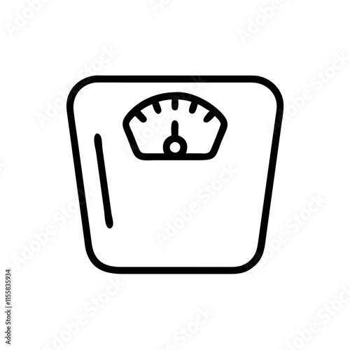 bathroom scale icon design