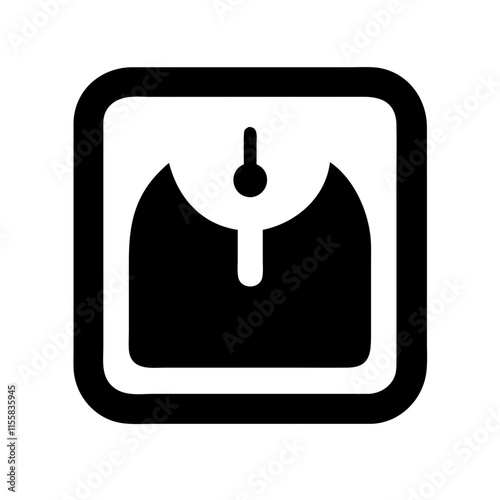 bathroom scale icon design