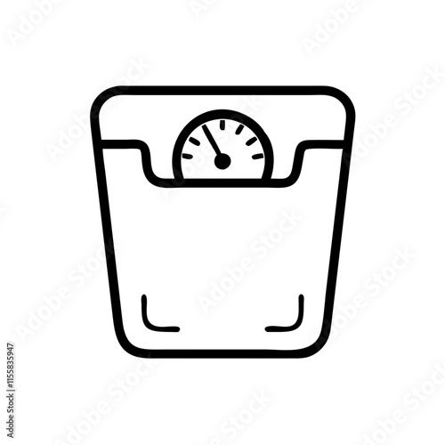 bathroom scale icon design