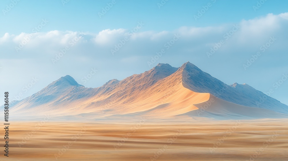 Majestic desert mountains under a clear sky. Majestic desert mountains under a clear sky.