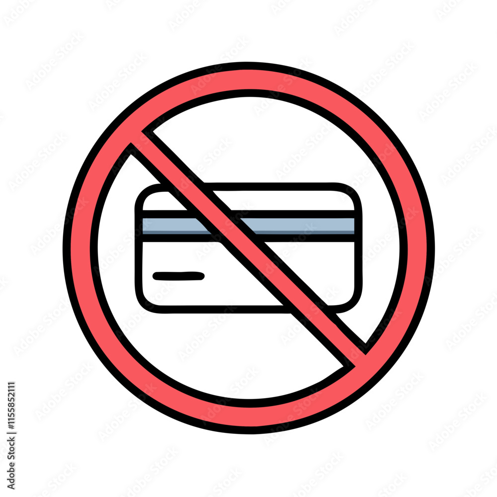 frohibition sign with credit card icon design frohibition sign with credit card icon design