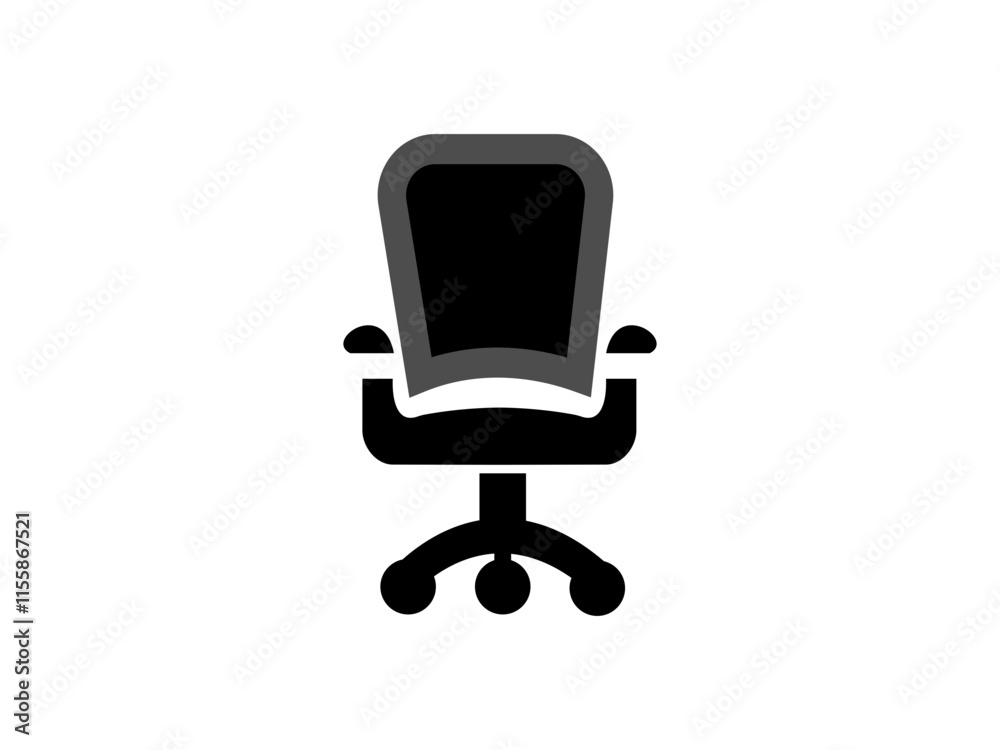 Fototapeta premium Vector illustration, chair icon design.Sofa Icons - Multi Series.Office chair icon simple illustration. Chair vetor icon.Sofa icon vector sofa icon illustration. furniture.Office chair icon simple il