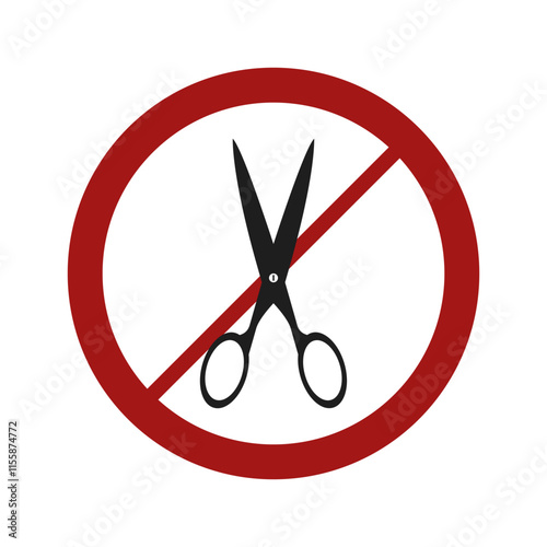 Scissor cut prohibited